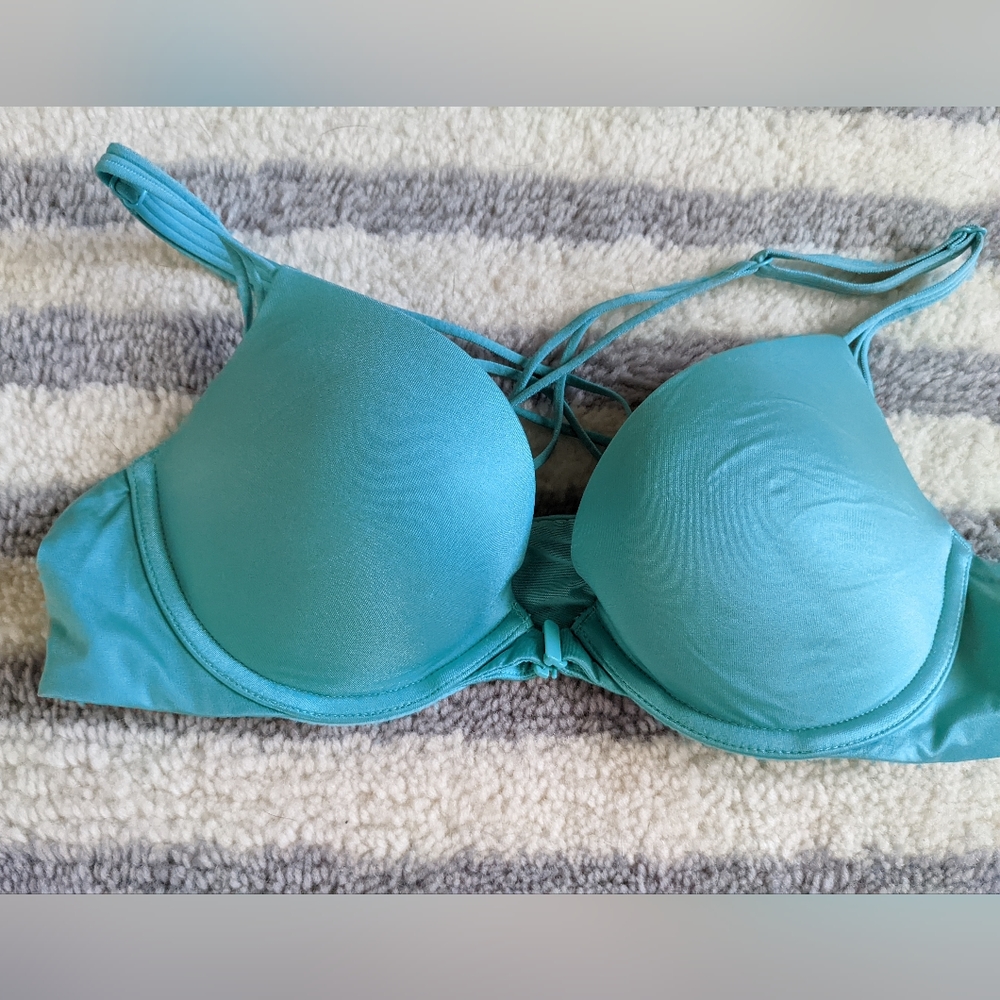 Victoria's secret 34B solid teal front clasp bra